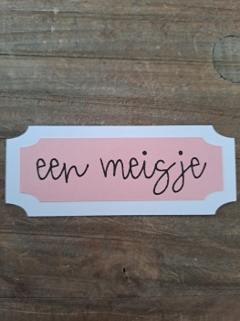 Stansjes "Een meisje" STA008